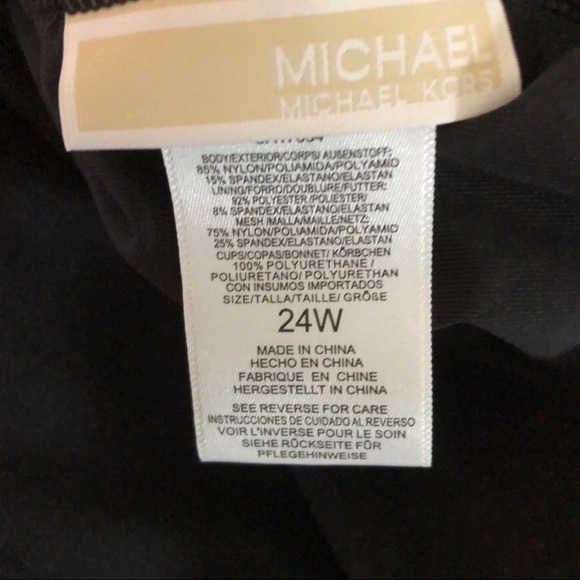 Michael Michael Kors Plus One Piece Swimsuit - Picture 6 of 6